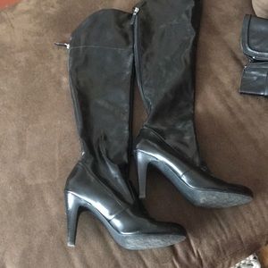 Franco sarto Heeled zip up back tall boot